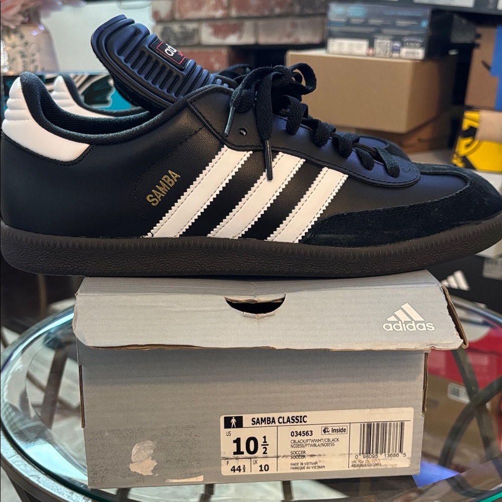 Adidas Samba Classic Black and White Shoes 034563 Men’s 10.5 / Women’s 11.5 - Picture 1 of 8